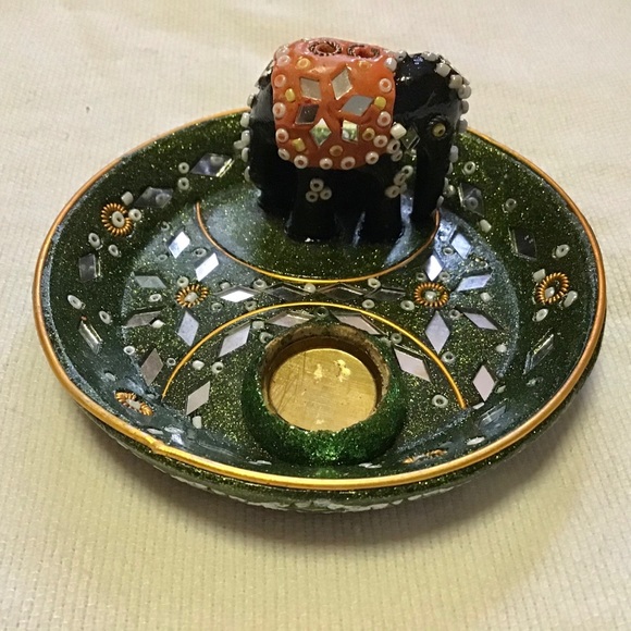 Ethnic elephant boho vibe incense holder - Picture 4 of 8